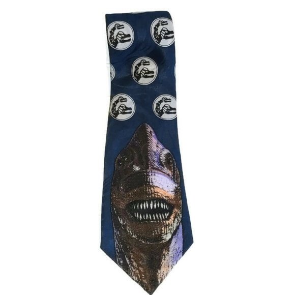 MBP Jurassic Park Brachiosaurus Brontosaurus Dinosaur Novelty Tie Necktie - Picture 1 of 6